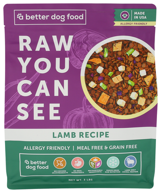 A Better Treat Dog Food Allergy Lamb - Centre - Front