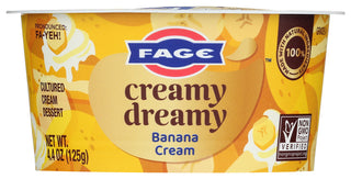 Fage Yogurt Banana Cream - No Plunge - Front