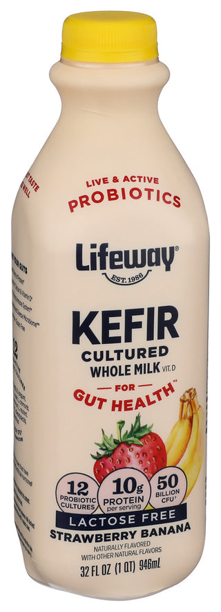 Lifeway Kefir Wm Strwbrry Banana - Left - Front