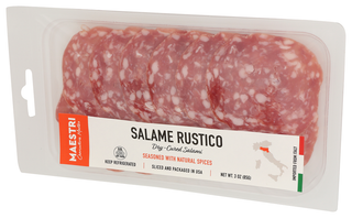 Maestri Salame Rustico Sliced - Right - Front