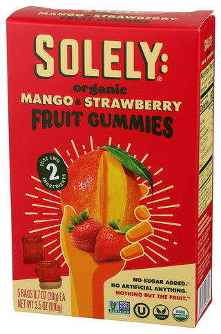 Solely Gummies Fruit Mngo Strbr - Right - Front