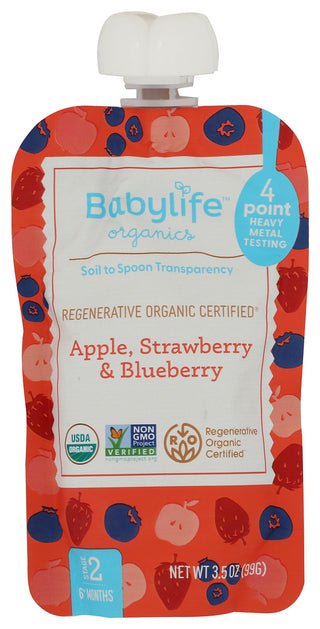 Babylife Pouch Apl Strwbry Blubry - No Plunge - Front