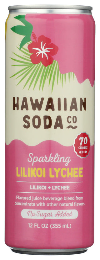 Hawaiian Soda Co Juice Spk Lilikoi Lychee - No Plunge - Front