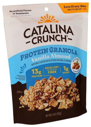 Catalina Crunch Granola Prtn Vnila Almnd - Left - Front