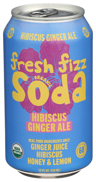 Fresh Fizz Soda Org Hibscs Gngr Ale - Centre - Front