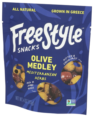 Freestyle Snacks Olives Medtn Herb Medley - Right - Front