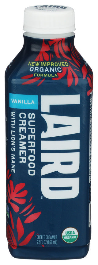 Laird Superfood Creamer Liq Vanilla Org - Centre - Front