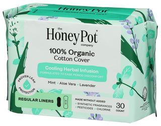 The Honey Pot Pads Pantiliners Lavendr - Right - Front