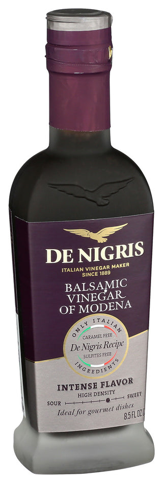 DE NIGRIS VINEGAR, BALSAMIC OF MODENA, 8.5 FL. OZ. - Left - Front