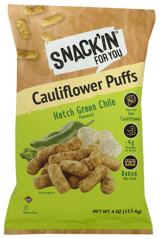 Snackin For You Puffs Clflwr Green Chili - No Plunge - Front