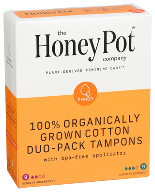 The Honey Pot Tampon Cotton Duo Pack - Left - Front