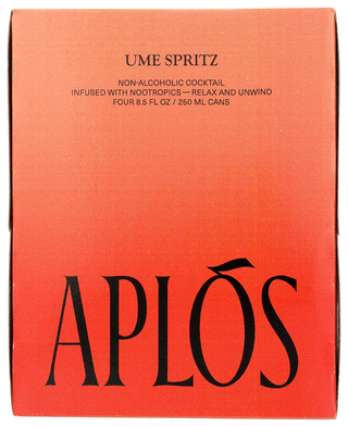 Aplos Na Mocktl Ume Spritz 4pk - No Plunge - Front