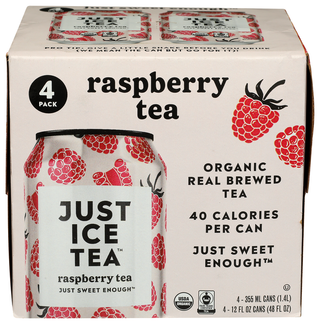 Just Ice Tea Tea Blk Rspberry Org 4pk - Centre - Front