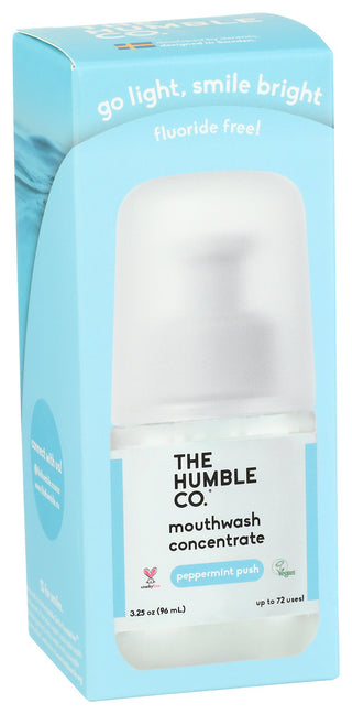 The Humble Co Mouthwash Peppermnt Cnrt - Left - Front