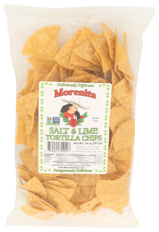 Morenita Chips Tortilla Salt Lime - Centre - Front