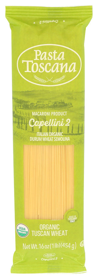 Pasta Toscana Pasta Capellini Organic - Centre - Front