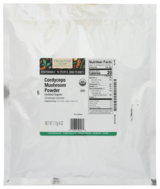 Frontier Bulk Mushroom Pwdr Crdycp Org - No Plunge - Front