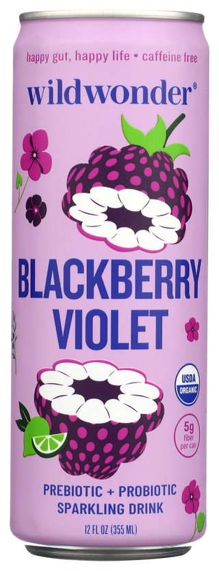 Wildwonder Drink Sprk Blckbry Violet - No Plunge - Front
