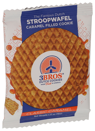 3bros Wafer Clssc Caramel Sngl - Left - Front