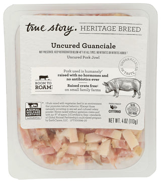 True Story Guanciale Uncured Hrtage - Centre - Front