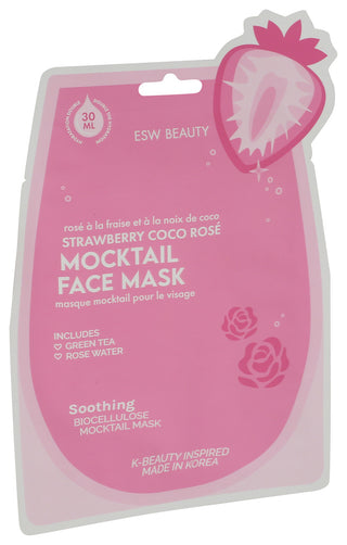 Esw Beauty Facial Mask Strw Coco Ros - Left - Front