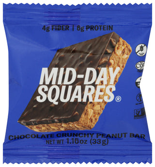 Mid Day Squares Bar Crunchy Peanut - Centre - Front
