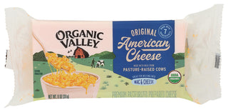 Organic Valley Cheese American Yllw Og - No Plunge - Front