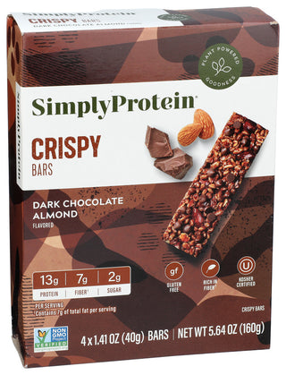 Simplyprotein Bar Snack Dk Choc Amd 4p - Left - Front