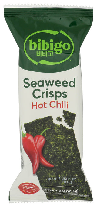 Bibigo Seaweed Crisps Hot Chili - Centre - Front