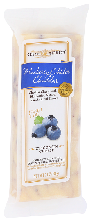 Great Midwest Cheese Bar Chdr Blbry Prchmnt - Left - Front
