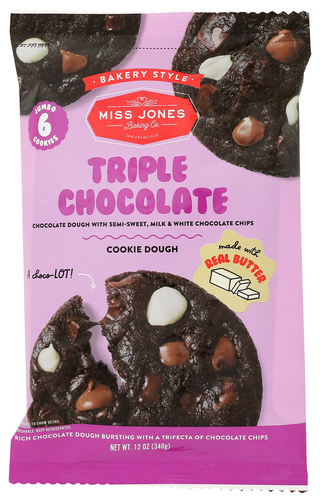 Miss Jones Baking Co Dough Bkry Jmbo Trpl Chc - No Plunge - Front
