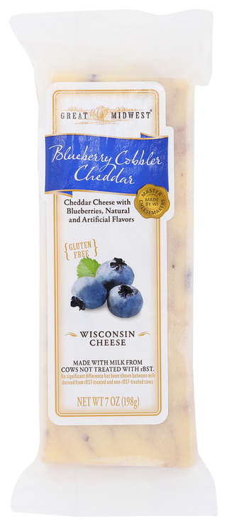 Great Midwest Cheese Bar Chdr Blbry Prchmnt - No Plunge - Front