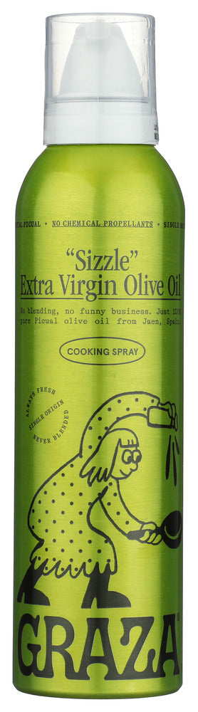 Graza Oil Olive Sizzle Ex Vrgn - No Plunge - Front
