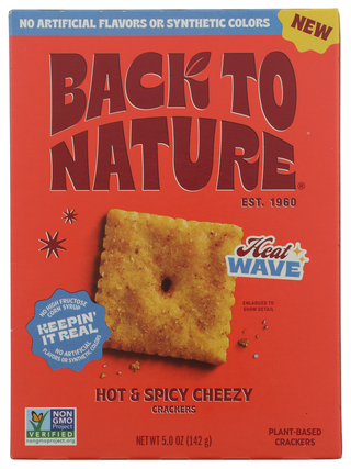 Back To Nature Cracker Cheezy Ht & Spcy - No Plunge - Front