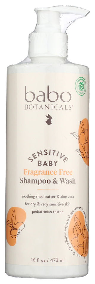 Babobotani Shampoo Wash Baby - No Plunge - Front