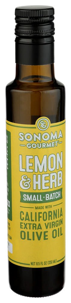 Sonoma Gourmet Oil Olv Xvrgn Lemon Herb - Left - Front