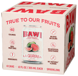 Bawi Agua Fresca Agua Frs Spk Guava 4pk - Right - Front