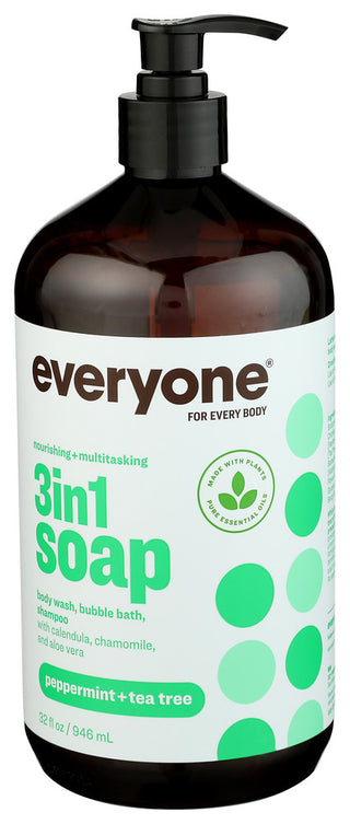 Everyone Soap Peppermint Tea Tree - Right - Front