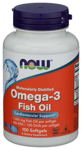 Now Omega 3 Fish Oil - Right - Front
