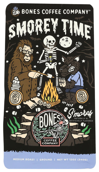 Bones Coffee Company Coffee Grnd Smorey Time - No Plunge - Front