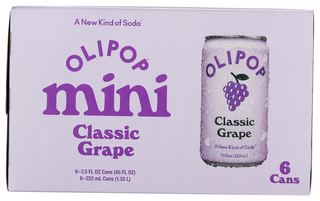 Olipop Soda Prb Cl Grp Mini 6pk - No Plunge - Front