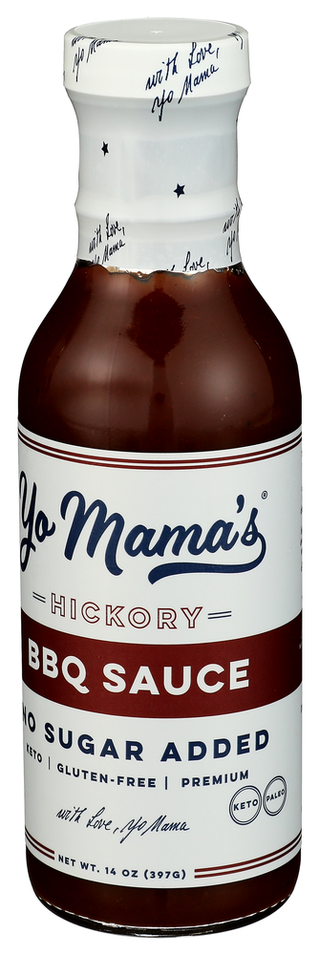 Yo Mamas Foods Sauce Bbq Hickory - Right - Front