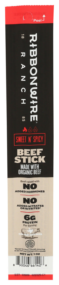 Ribbonwire Ranch Stick Beef Sweet N Spicy - Centre - Front