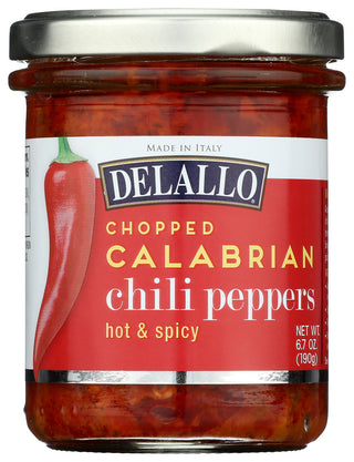 Delallo Peppers Clbrn Chili Chpd - No Plunge - Front