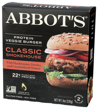 Abbots Butcher Burger Classic Smokehse - Right - Front