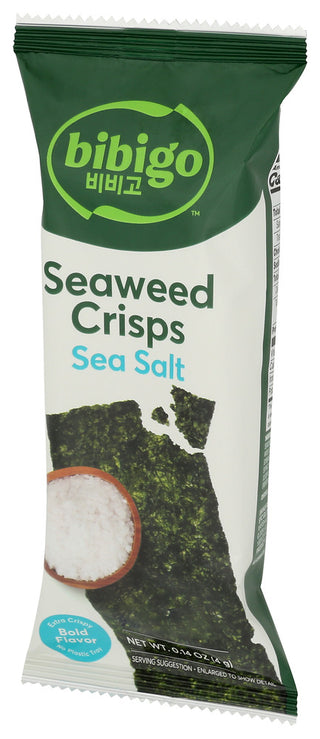 Bibigo Seaweed Crisps Sea Salt - Right - Front