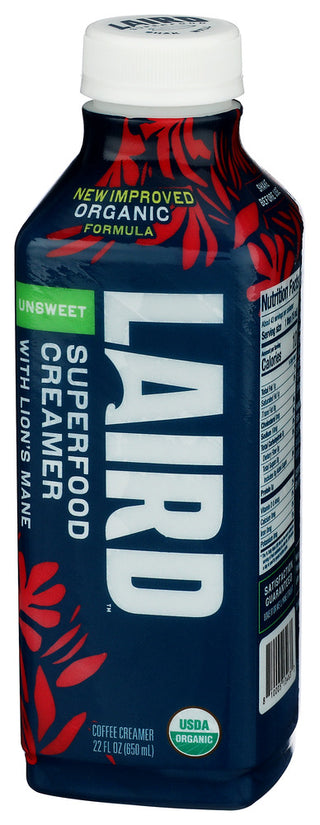 Laird Superfood Creamer Liq Unsweet Org - Right - Front