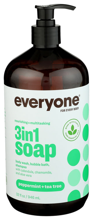 Everyone Soap Peppermint Tea Tree - Centre - Front