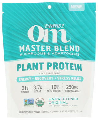 Om Mushrooms Protein Mushroom Sf - No Plunge - Front