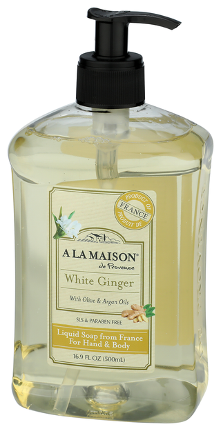 A La Maison Soap Liq White Ginger - Right - Front